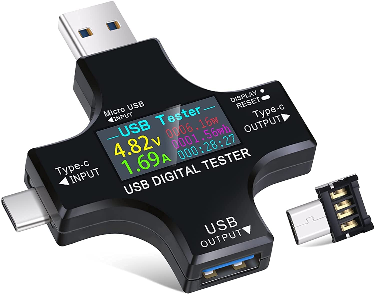 USB Tester Charge Indicator, PD Type-C USB Amp Detector Digital Meter amiciKart c0tmiz-hs.myshopify.com
