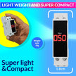 Mini AC Frequency Tester 80–500V | 99Hz LED Display | 35mm DIN Rail Mount