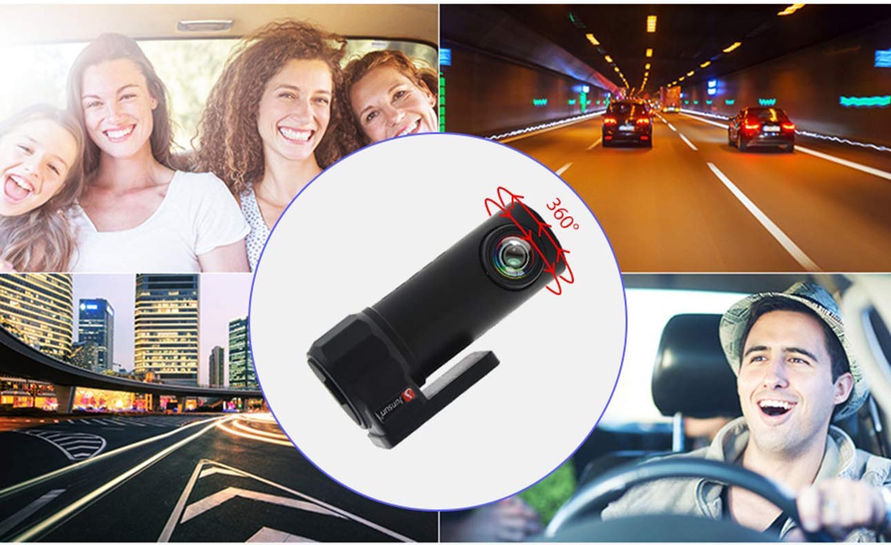 Junsun WiFi Smart Car DVR Wrieless Dash Cam Camera App Control with 150 Degree Wide Angle 30fps Auto Recorder G-Sensor Support amiciKart