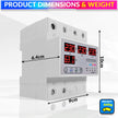 Intelligent 3 Phase to 1 Phase Auto Changeover Switch with Voltage & Overload Protection with Real-Time Display (230VAC)