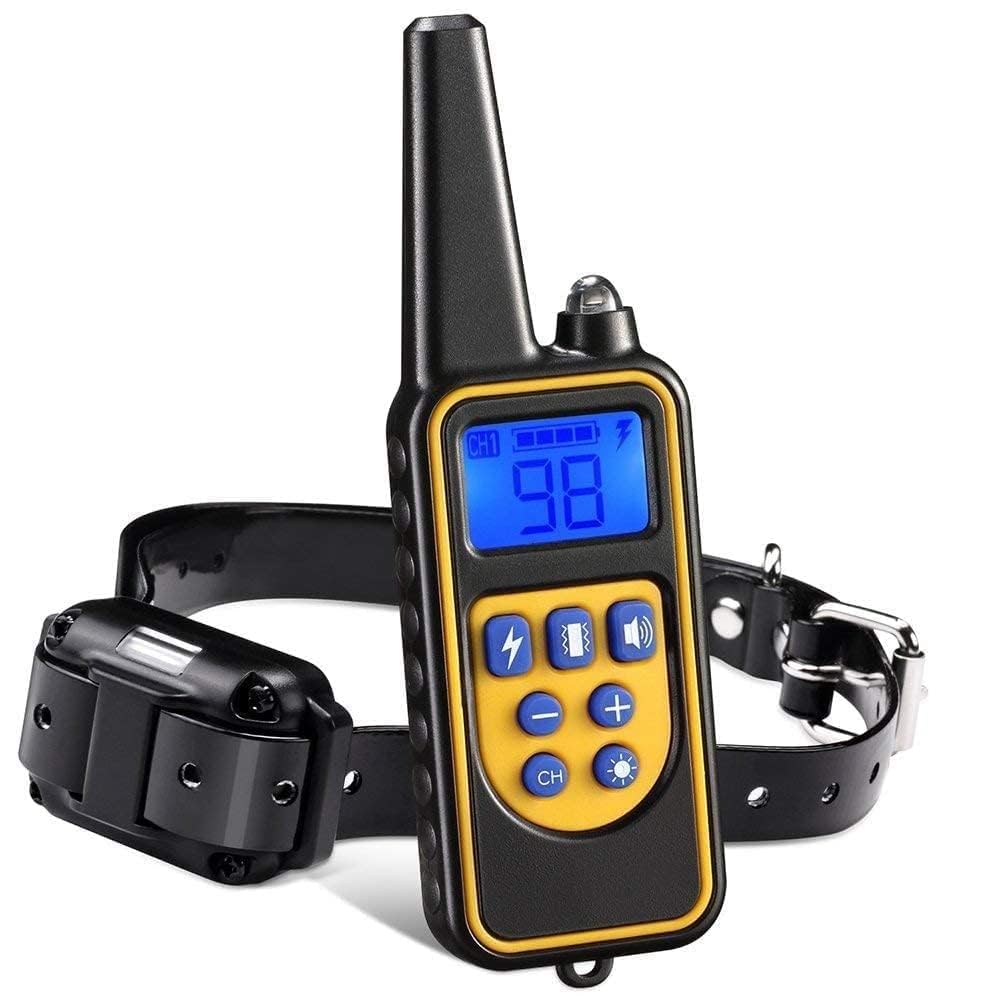 Electric Dog Training Collar, 800m Waterproof Rechargeable Remote Control amiciKart c0tmiz-hs.myshopify.com