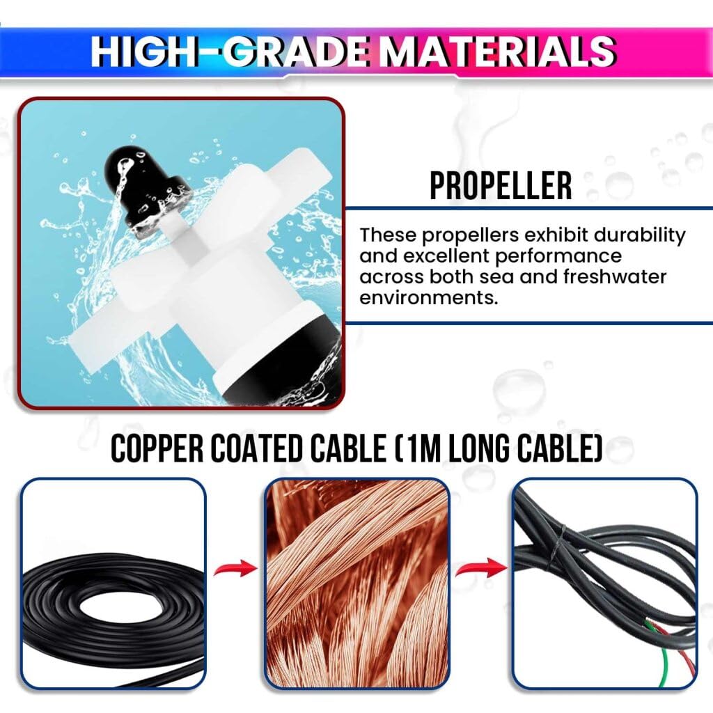 Submersible Water Pump with High Flow Rate Heavy Duty with 1/2-Inch Nozzle & 1M Durable Copper Cord (12W) amiciKart c0tmiz-hs.myshopify.com