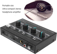 Mini Stereo Headphone Amplifier with Power Adapter