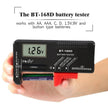 amiciSense Digital Battery Tester Bt-168D Voltage Indicator For 1.2V-4.8V Aa Aaa C D 9V 3V 18650 16340 14500 Lithium Battery, Battery_powered, Black
