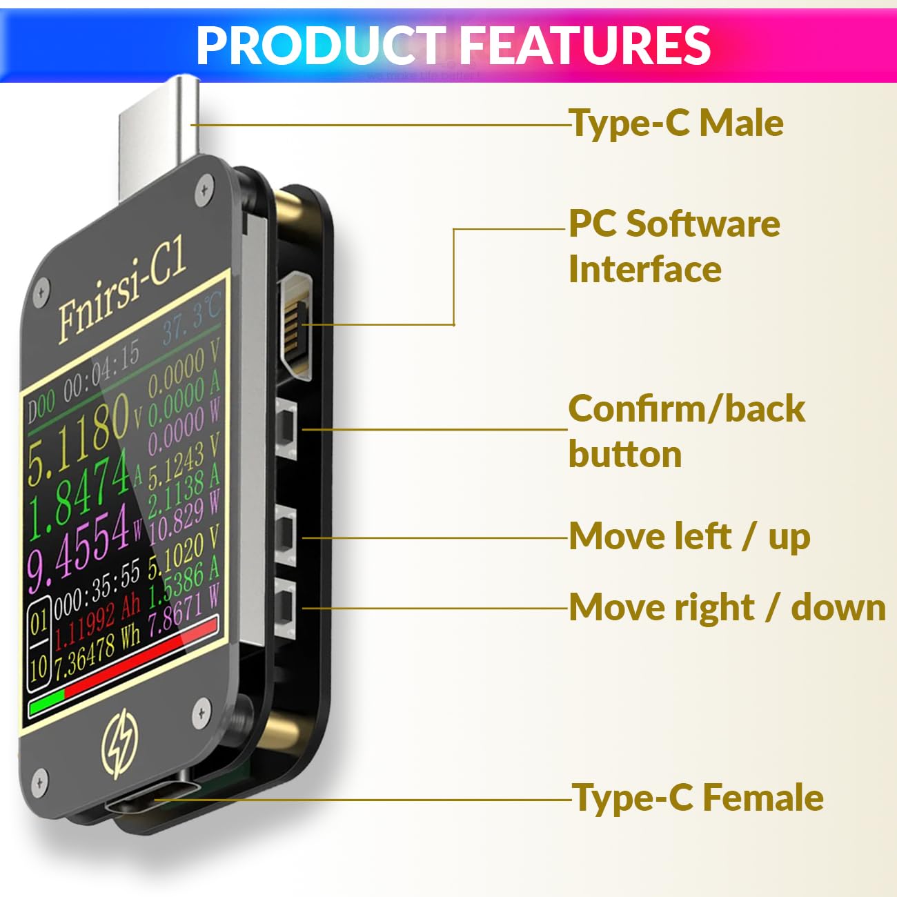 Mobile Charging Protocols Tester,4~24V 6.5A USB Tester Current Voltmeter PPS Fast Charging Protocol Capacity Tester amiciKart c0tmiz-hs.myshopify.com