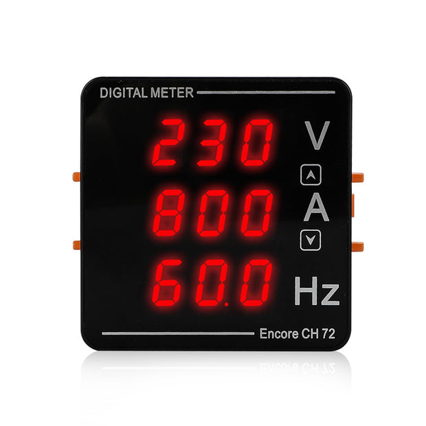 5A AC Voltmeter Ammeter, 3 in 1 Digital Meter 50-500V Voltage Tester with Frequency and Current Test