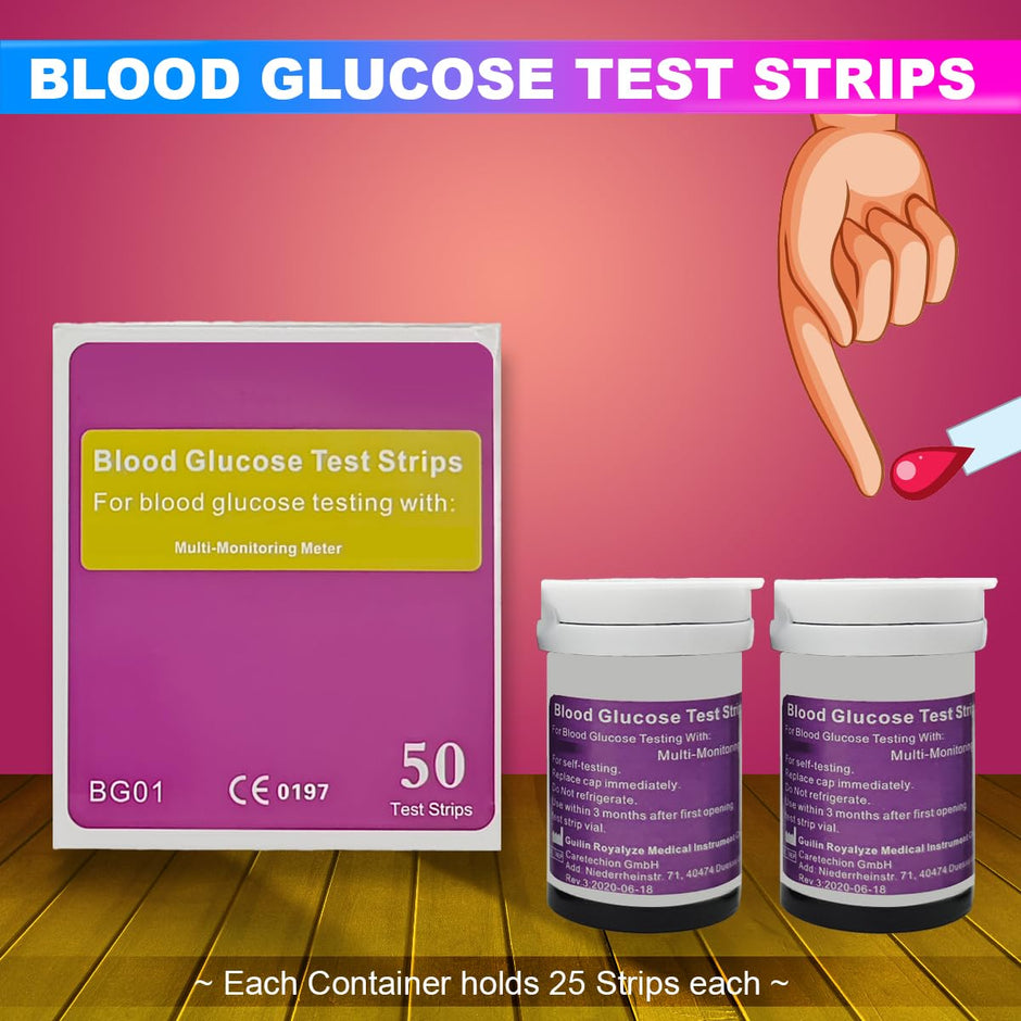 Blood Glucose Test Strips (50 Pcs)