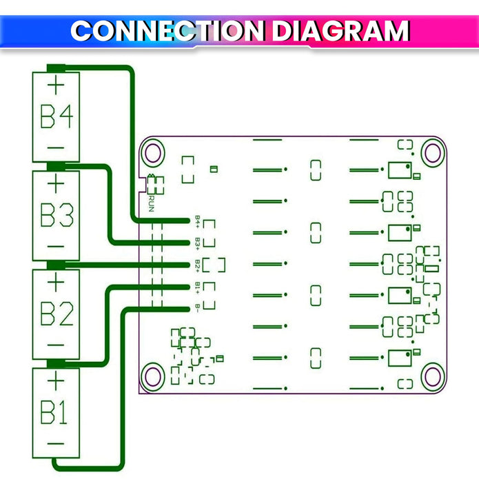 4S Active Balancer – 5.5A High-Precision Battery Equalizer Board for LiFePO4/Li-ion/LTO, 5mV Accuracy