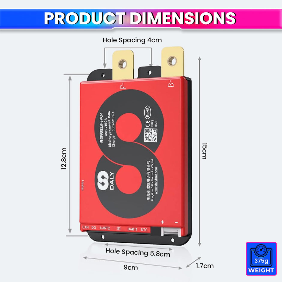 150A 4S 12V Truck/Vehicle Start BMS for Lithium/LFP/LTO Battery Packs