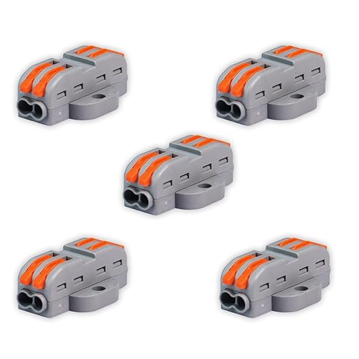 Fast Wire Clip Connector, 2-to-2 Fixed Terminal Blocks Pack of 5 – Tool-Free Electrical Wiring amiciKart c0tmiz-hs.myshopify.com
