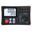 Earth Resistance Tester, High-Precision Megohmmeter with Ground Voltage Test, LCD Display, 6×AA Batteries amiciKart