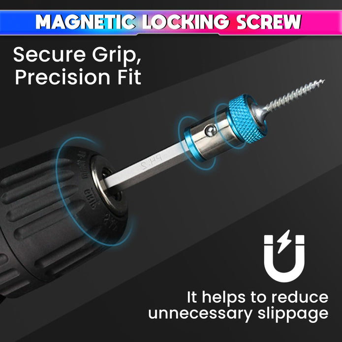 Magnetic Ring for Screwdriver Bits Strong Magnet Drill Bit Holder Alloy Construction Secure Screw Grip