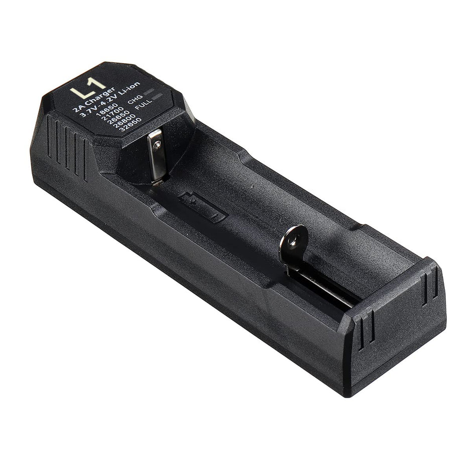 Intelligent Battery Charger, 2A 5V Smart Fast Charger for Charging Rechargeable Batteries 22650/18700/18650 etc with Charge Indicators amiciKart