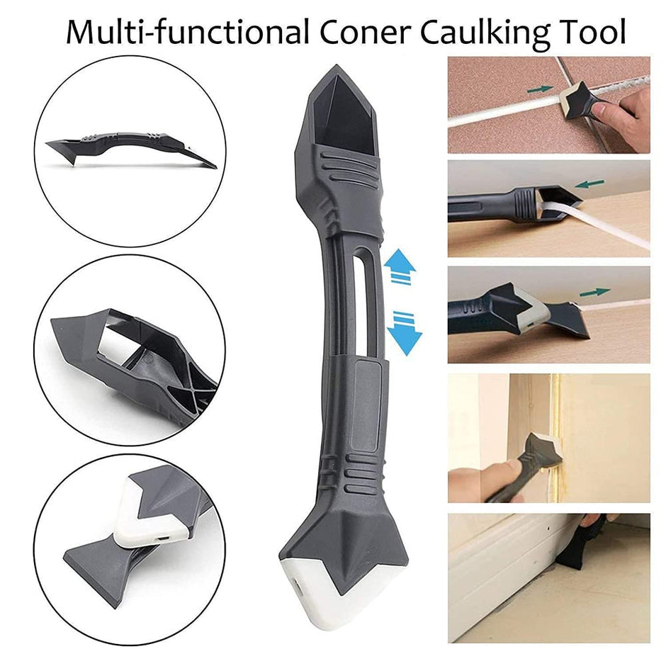 Silicon Caulking Tool,Sealant Spreader Spatula and Scrap/Caulk/ Removal with 5 Angle Pads amiciKart c0tmiz-hs.myshopify.com