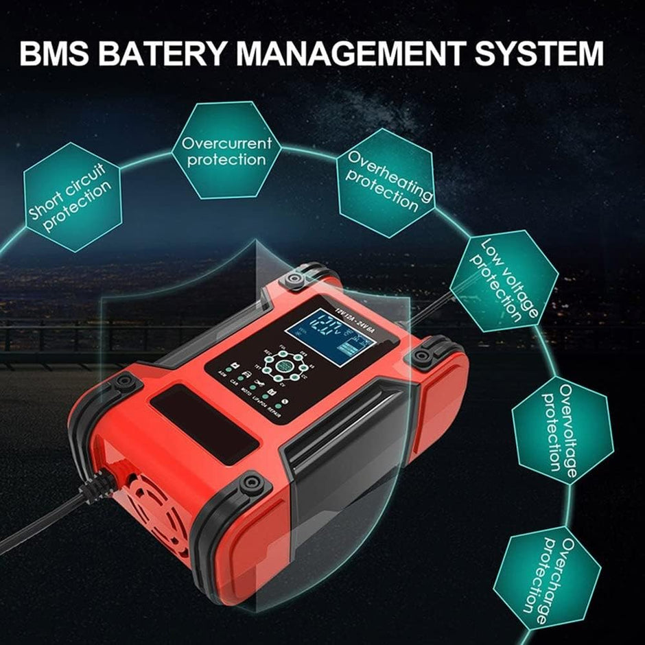 12V Automatic Car Battery Charger, 7-Stage Intelligent Battery Maintainer…