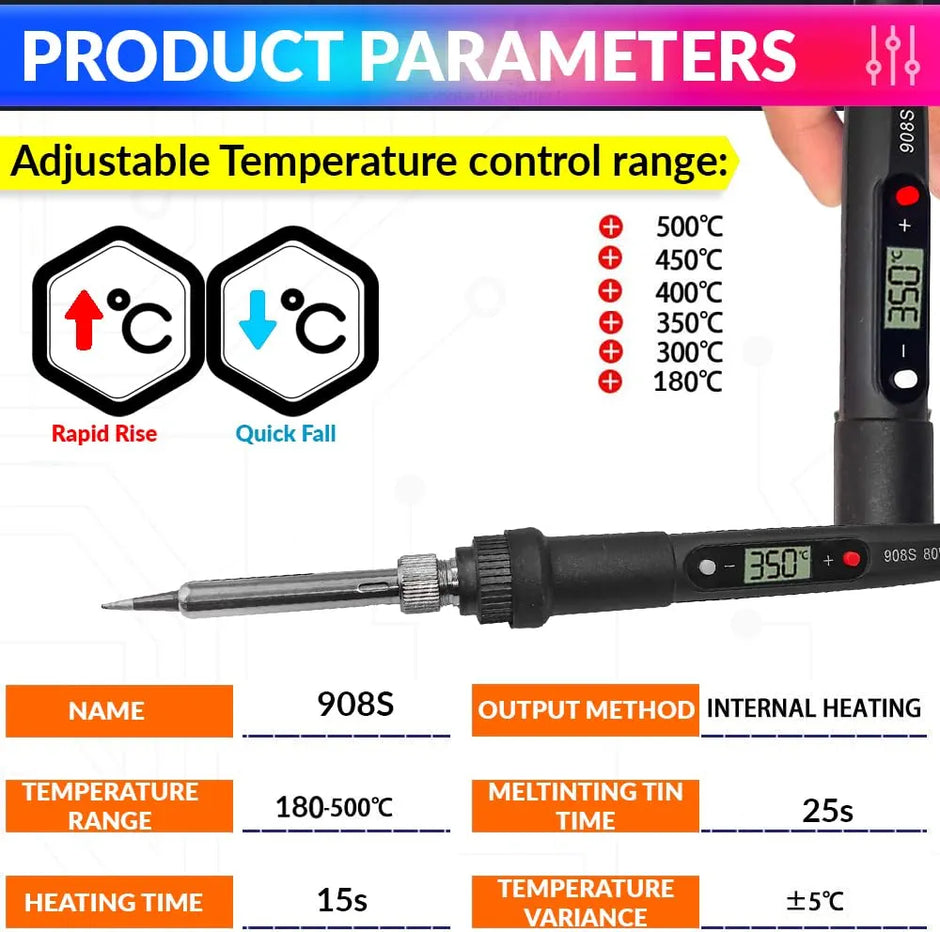 amiciTools Soldering Iron Kit, 80W Adjustable Temperature 180℃ to 500℃ Soldering Iron with Digital Multimeter, Solder Wire, Desoldering Pump, Stand and More Soldering Iron Kit, 80W  180℃ to 500℃ Adjustable Temperature with Digital Multimeter,etc. amiciKart amiciTools Soldering Iron Kit, 80W Adjustable Temperature 180℃ to 500℃ Soldering Iron with Digital Multimeter, Solder Wire, Desoldering Pump, Stand and More c0tmiz-hs.myshopify.com