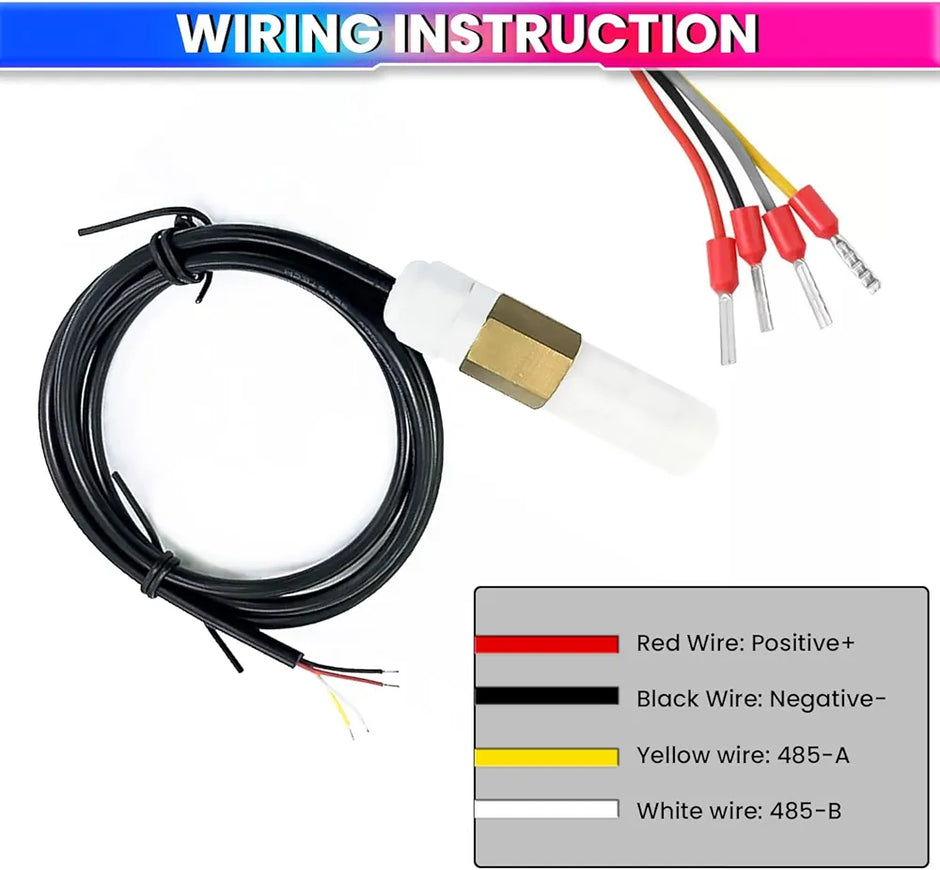 amiciSense Digital Temperature & Humidity Sensor Probe | RS485 Modbus RTU Transmitter | Polymer PE Waterproof Sensor | -40℃ to 80℃ | Indoor/Outdoor Monitoring | 1m Cable Digital Temperature & Humidity Sensor Probe with RS485 Modbus RTU Waterproof Industrial Transmitter amiciKart amiciSense Digital Temperature & Humidity Sensor Probe | RS485 Modbus RTU Transmitter | Polymer PE Waterproof Sensor | -40℃ to 80℃ | Indoor/Outdoor Monitoring | 1m Cable