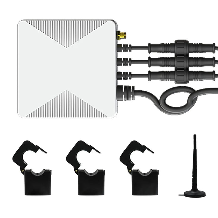 3-Phase WIFI Power Monitoring Device with SmartLife App Connectivity and 3-200A External CT for Real-Time Energy Tracking