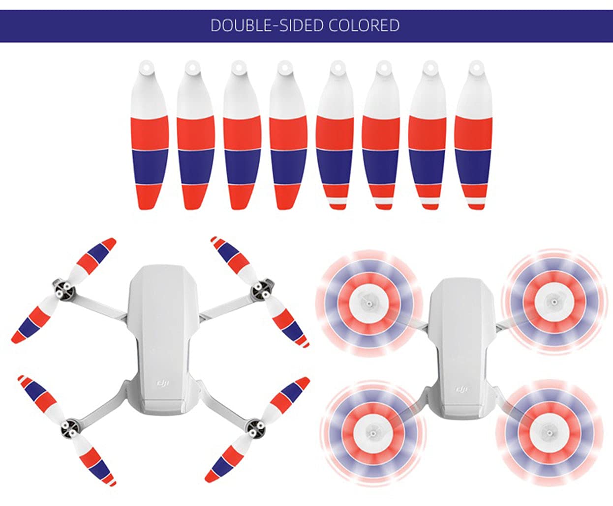 DJI Mavic Mini 1/2 Propellers, Light-Weight and Low-Noise Multicolor Propellers for Drone amiciKart c0tmiz-hs.myshopify.com