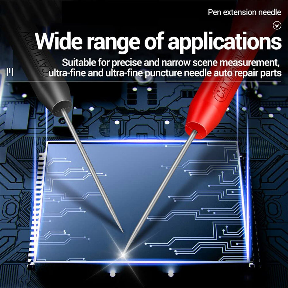 Needle Attachment for Test Probes, 600V/10A Non Destructive Multimeter Needle Tip amiciKart c0tmiz-hs.myshopify.com
