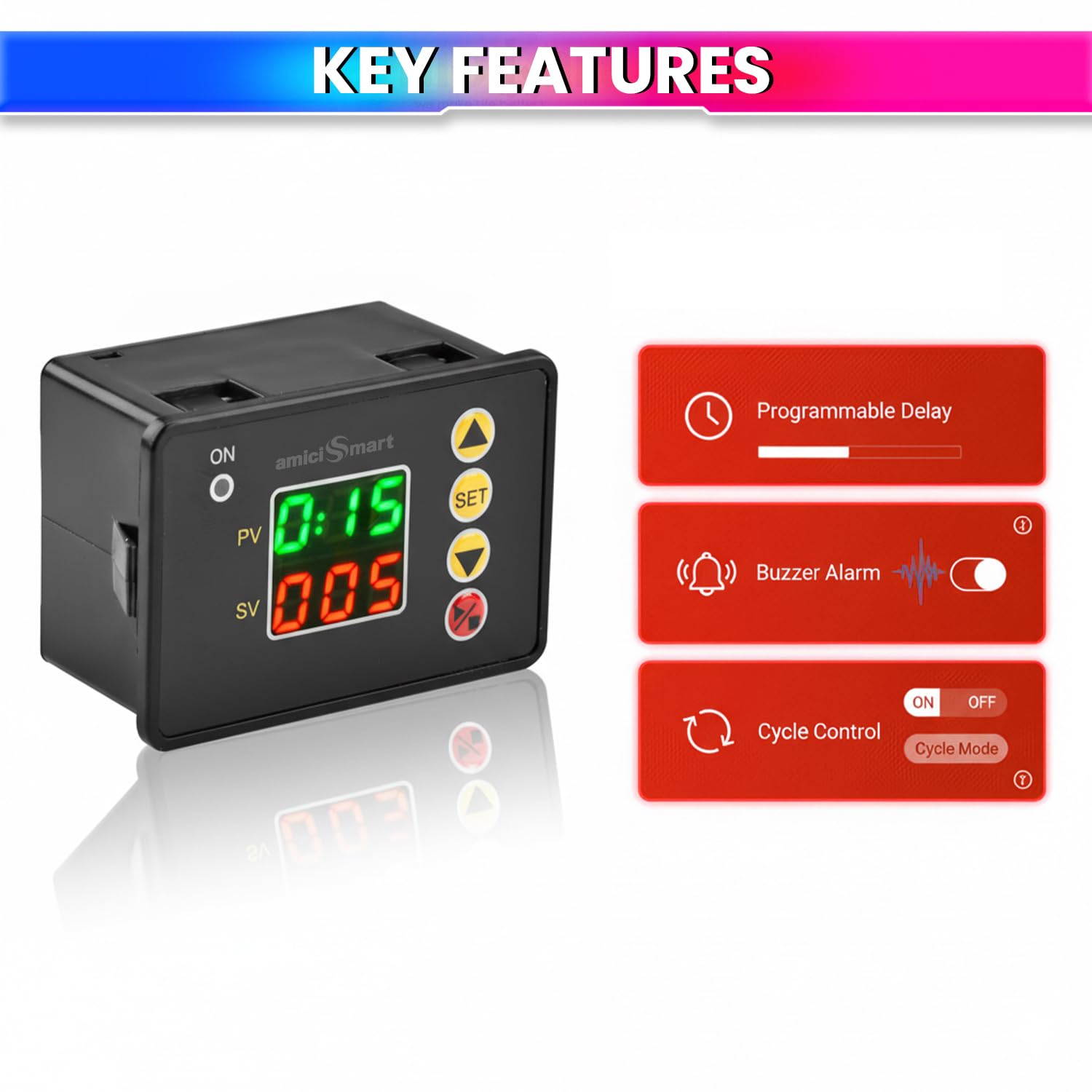 Digital ON/Off Timer Controller | 220V AC Programmable Delay Timer Switch