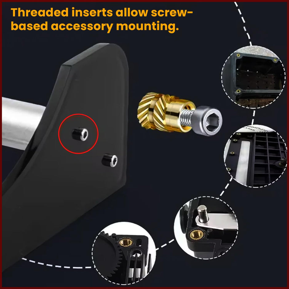 Heat Insert Nut Soldering Iron Tip Set for 3D Printing – M2 M2.5 M3 M4 M5 M6 M8 Brass Insert Installation Tools