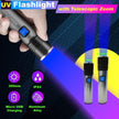 Rechargeable UV Flashlight 395~400nm Light Torch with 4 Modes & Zoom Function amiciKart c0tmiz-hs.myshopify.com
