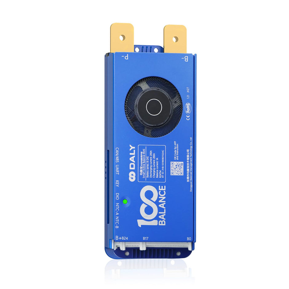 amiciSolar Battery Management System DALY, BMS with 1A Active Balancer & Built-in Bluetooth for Lithium/LFP/LTO Battery Pack,Works with 100BALANCE App
