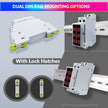 Ac 80~500V  Mini Current Tester With Led Display 35Mm Din Rail Mounted