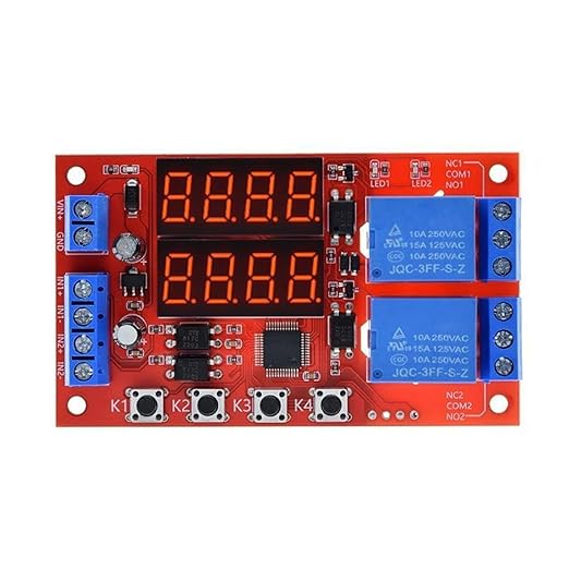 5V 10A Adjustable Time Delay Relay Module – 32 Modes Dual LED Timer Switch, Digital Display amiciKart c0tmiz-hs.myshopify.com