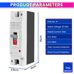 125A 1P DC MCCB, 250V/600V, 50kA – Overload & Short Circuit Protection for Solar/PV Systems