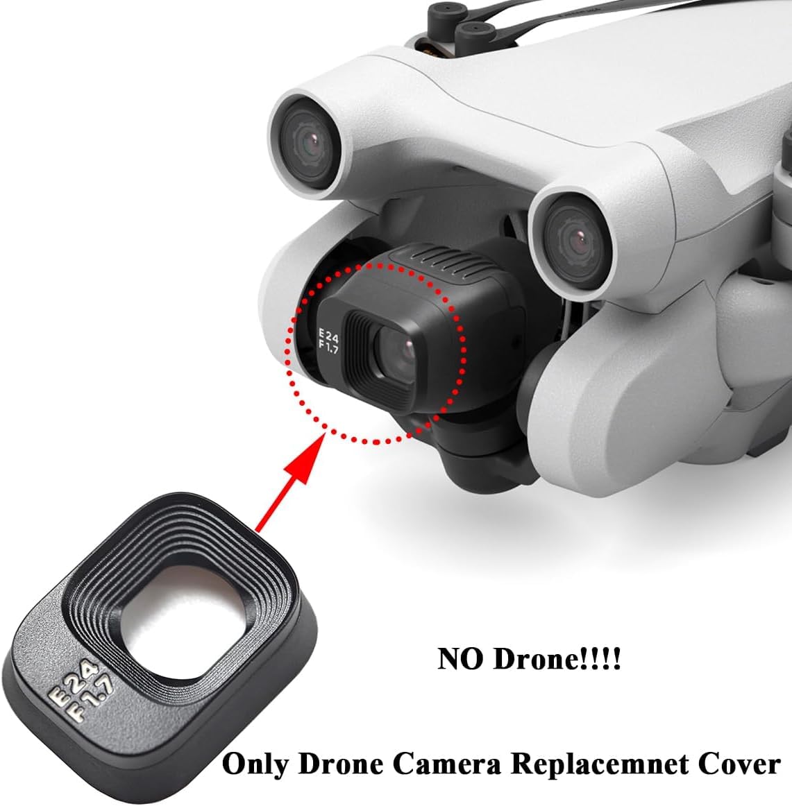 Gimbal Camera Lens Cap for Mini 3 Pro, Original Camera Lens Frame for Mini 3 Pro Drone