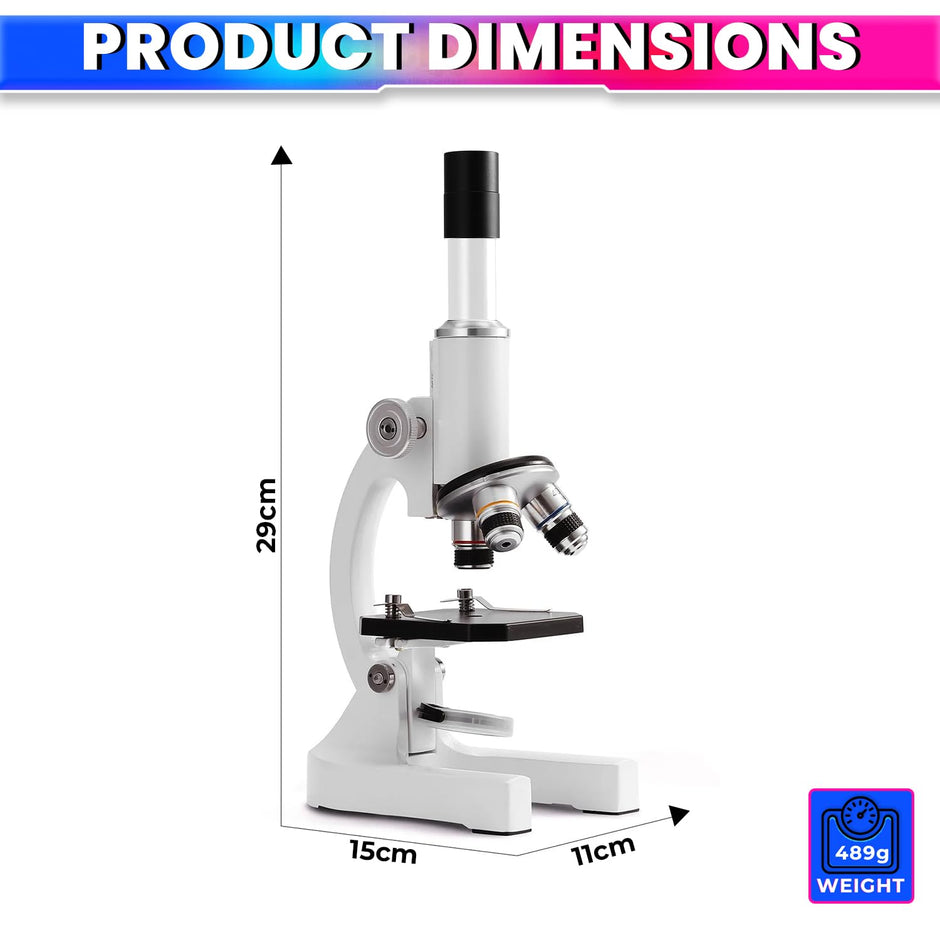2400X Monocular Optical Microscope with Multiple Objective Lenses amiciKart c0tmiz-hs.myshopify.com