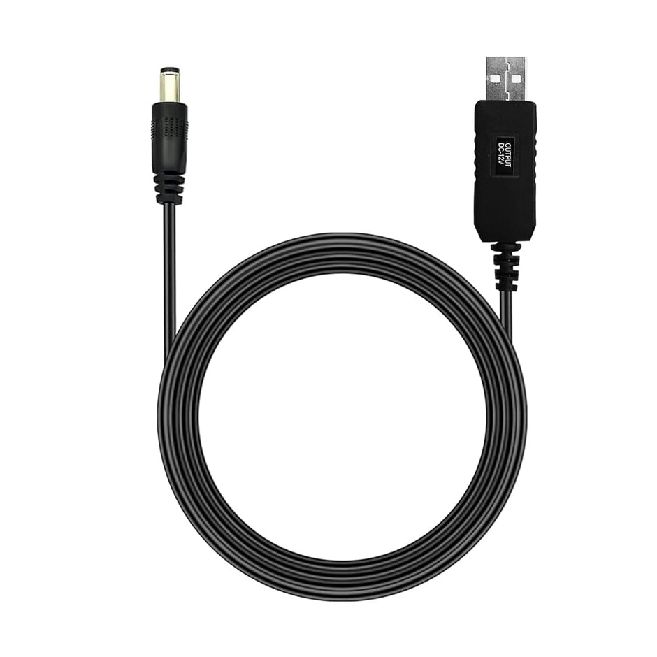 USB Power Line DC 5V to 5V Converter Adapter Cable with 2.1x5.5mm DC Plug