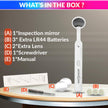 Dental Inspection Mirror with LED Light - Anti-Fog Oral Mirror for Teeth Inspection