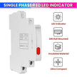 Ultra-Compact Phase Indicator – 230VAC, 1cm Wide with Color LED Indicator for Accurate Monitoring amiciKart