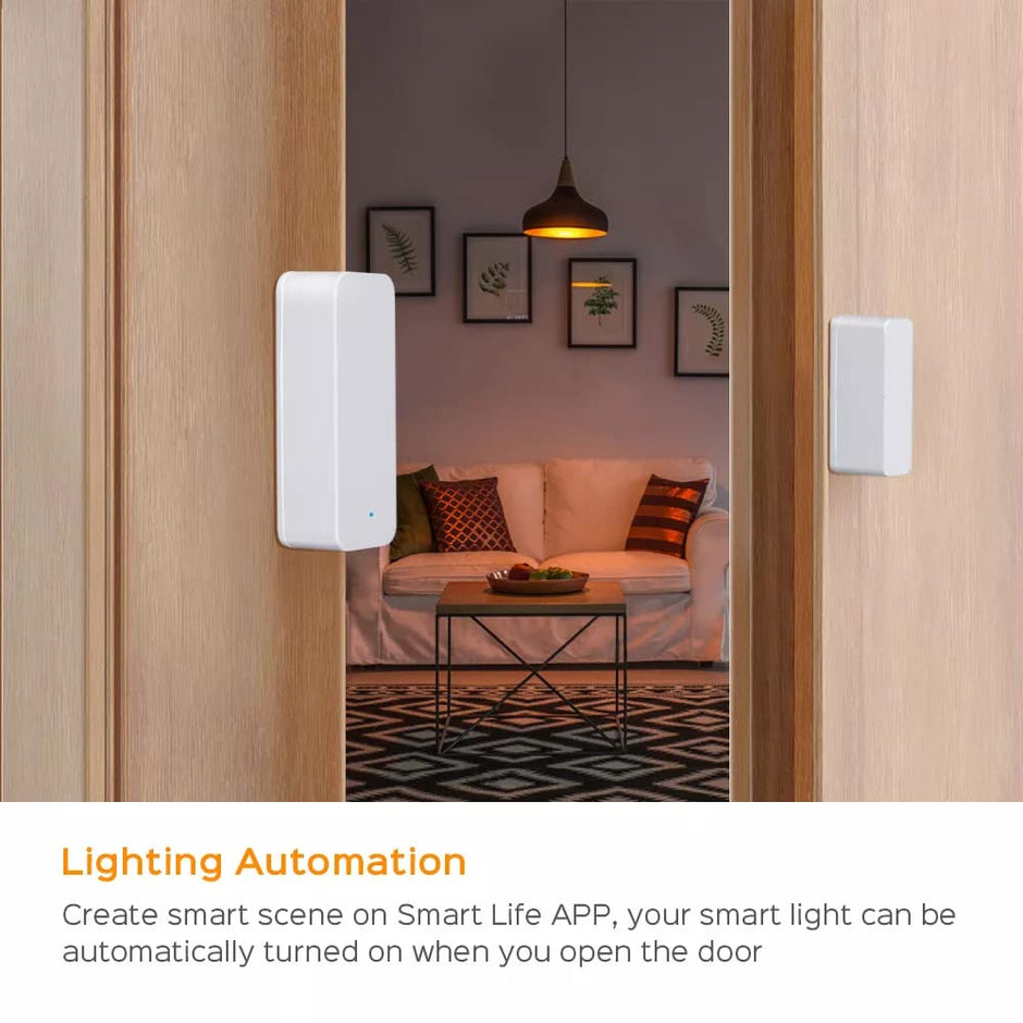 WiFi Door/Window Sensor | Open/Close Detector | Works with Alexa & SmartLife App | Home Security Alarm