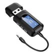 5.0 Bluetooth Transmitter & Receiver with LCD & Mic, 3.5mm AUX Wireless Dongle for Car/Phone