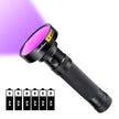 UV Flashlight Torch with 100LEDs Ultra-Violet Metal Torch for Stain Detection, Document Verification & Forensics amiciKart