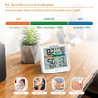 AS-55 Weather Station Hygrometer Thermometer with Clock – Temp & Humidity Display (1 Pc)