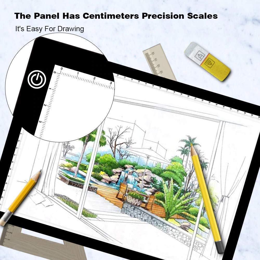 Ultra-Thin Portable LED Drawing Board A4 Size Tracing Board USB Powered