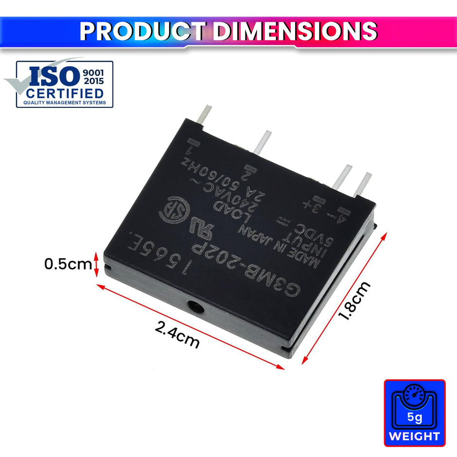 Solid State Relay| 5V DC to 240VAC 2A SSR – Silent Switching for Arduino, Raspberry Pi & Automation amiciKart c0tmiz-hs.myshopify.com