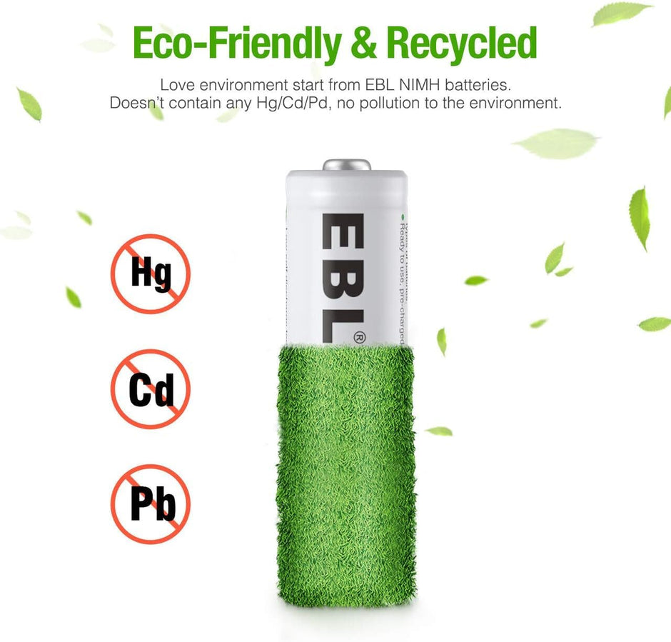 EBL 2300mAh AA Rechargeable - Pack of 4 Battery