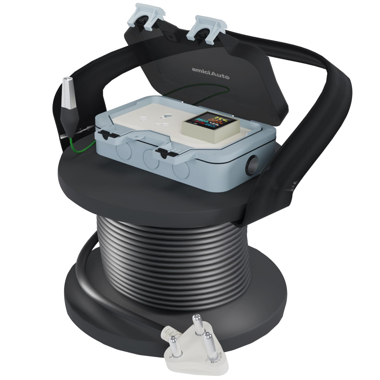 EV Charging Extension Board Digital Energy Meter with Waterproof & ON/Off Switch for Outdoor EV Charging Solution