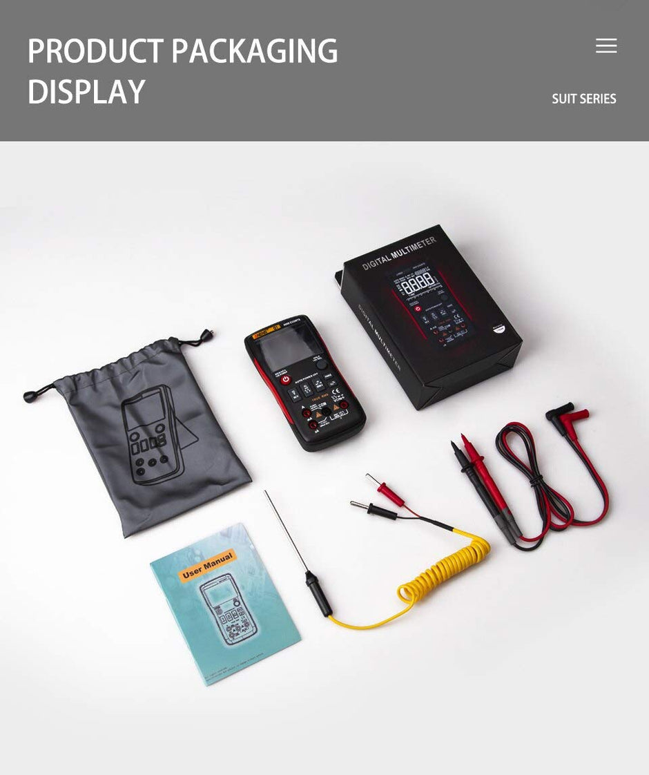 True-RMS Digital Multimeter 9999 Counts with Analog Bar Graph AC/DC, Battery Powered amiciKart c0tmiz-hs.myshopify.com