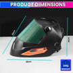 Solar Auto-Darkening Welding Helmet with Adjustable Brightness & Sensitivity Control