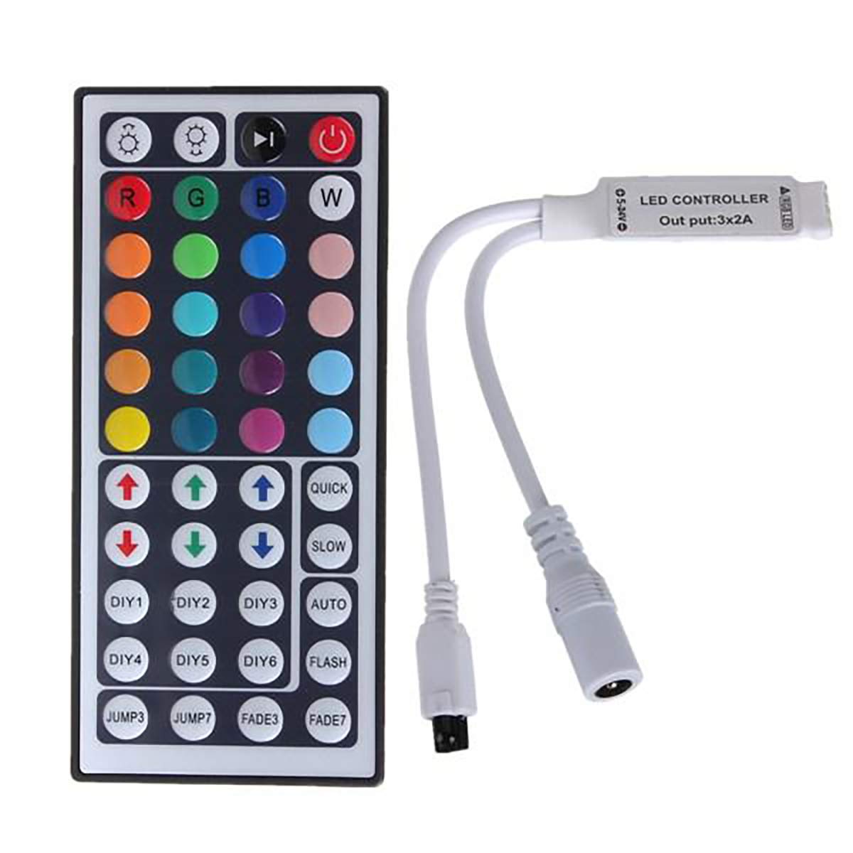 44 Keys IR Remote Controller for RGB 5050 LED Strip Light (Multi Color) amiciKart c0tmiz-hs.myshopify.com