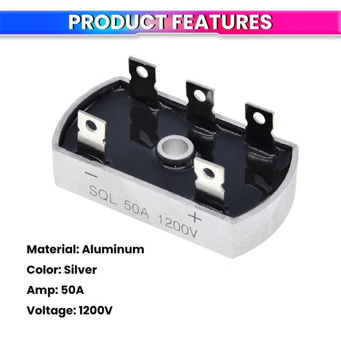 3-Phase Bridge Rectifier, Aluminum Case, Converter for Welding Machines, Solar Power, Inverters