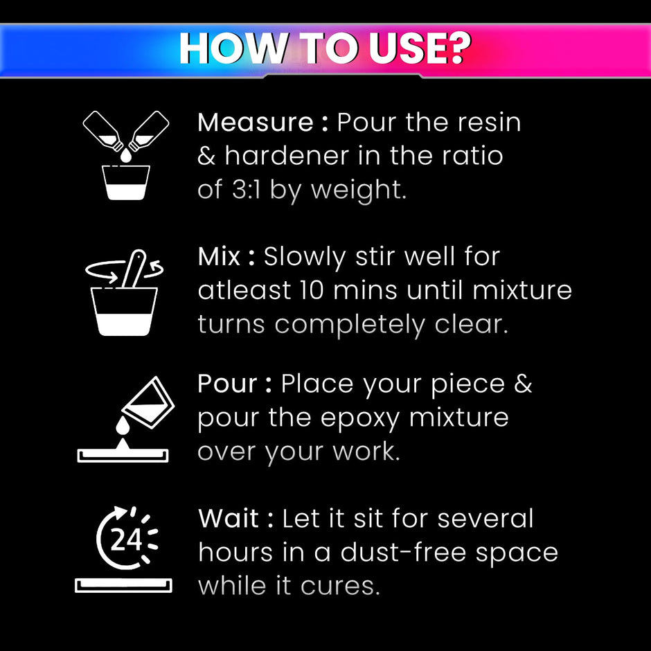 Non-Toxic Crystal Clear Epoxy Resin 500 ml