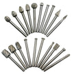 20Pcs Hss Wood Milling Rotary Bits Only - High Speed Steel, Round amiciKart